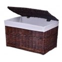 Kufer wiklinowy 65L 56x34x34 cm brązowy