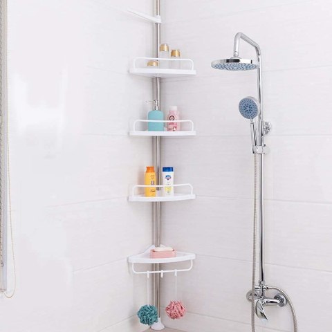 Półka łazienkowa narożna 4 poziomy Umai