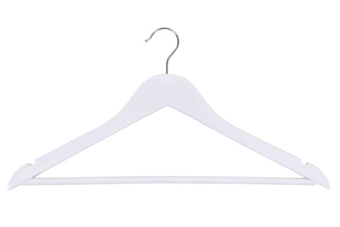 Wieszak drewniany RONDO komplet 5 szt biały