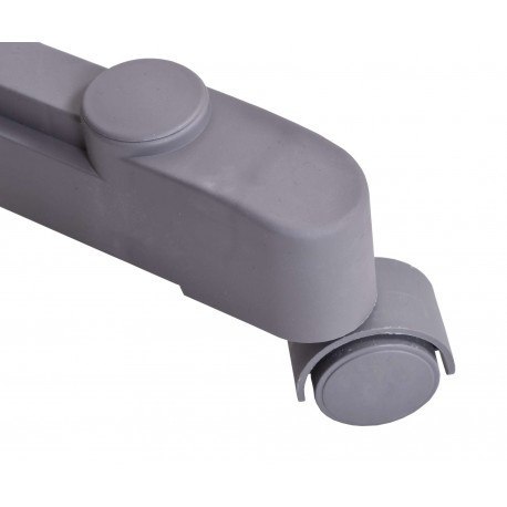 Wieszak mobilny na kółkach stojący Rufo szary