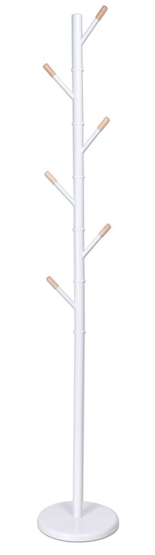 Wieszak stojący Bella skandynawski biały