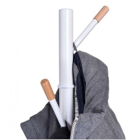 Wieszak stojący Bella skandynawski biały