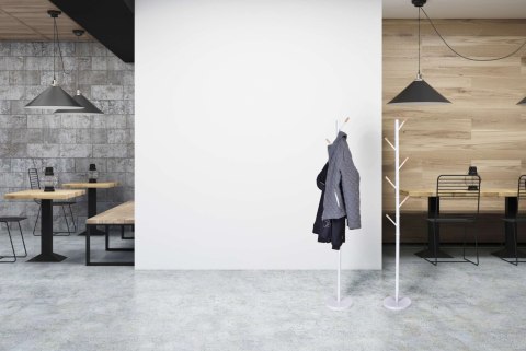 Wieszak stojący Bella skandynawski biały