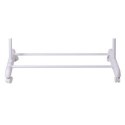 Wieszak stojący na kółkach Ida biały pojedynczy
