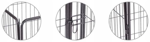 Kojec metalowy hodowlany dla zwierząt CORSO 100 cm