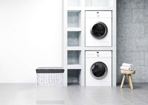 Kufer wiklinowy 65L 56x34x34 cm biało-szary