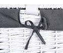 Kufer wiklinowy 105L 66x40x40 cm biało-szary