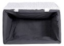 Kufer wiklinowy 105L 66x40x40 cm biało-szary