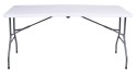 Stół cateringowy RICO składany w walizkę 152 cm biały