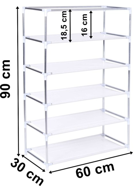 Szafka tekstylna na buty Mona Monstera białozielona