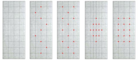 Tapicerka drzwiowa Guziki 3 Brąz 95 cm