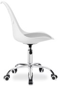 Fotel obrotowy Grover biało-szary