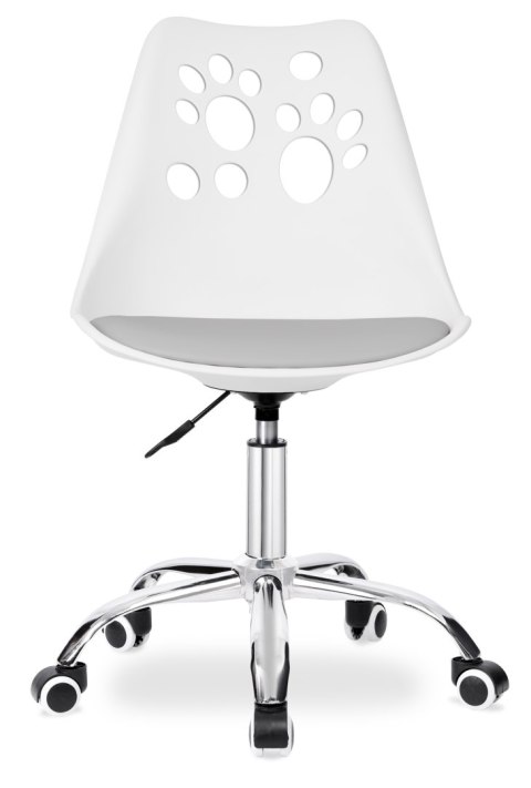 Fotel obrotowy Grover biało-szary