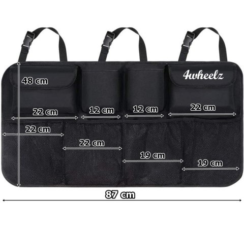 Organizer samochodowy Bonn czarny