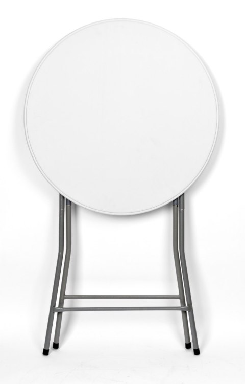 Stolik cateringowy składany GALA 80 cm biały