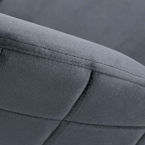 Krzesło welurowe Fargo Velvet grafitowe