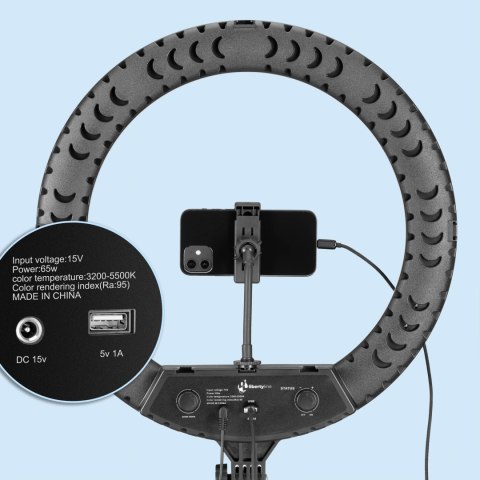 Lampa pierścieniowa LUMO LED RGB ring do filmów zdjęć makijażu