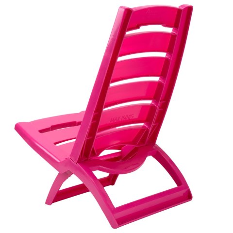 Krzesło plażowe TIRRENO różowe