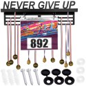 Wieszak na medale i numery startowe NEVER GIVE UP