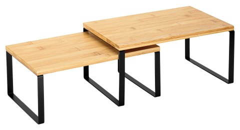 Zestaw 2 półek bambusowych GINGER