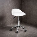 Taboret kosmetyczny fryzjerski LOMO biały