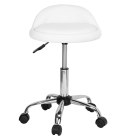 Taboret kosmetyczny fryzjerski LOMO biały