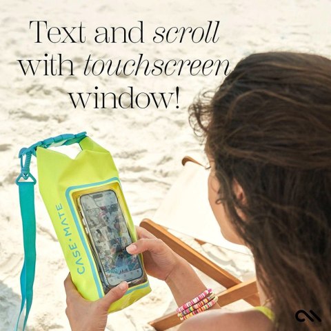 Case-Mate Waterproof Mini Phone Bucket Dry Bag - Wodoodporna torebka z kieszenią na telefon do 7" (Citrus Splash)