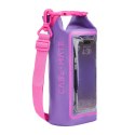 Case-Mate Waterproof Mini Phone Bucket Dry Bag - Wodoodporna torebka z kieszenią na telefon do 7" (Purple Paradise)