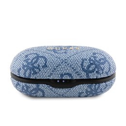 Guess 4G Metal Logo - Słuchawki Bluetooth TWS ENC + etui ładujące (niebieski)