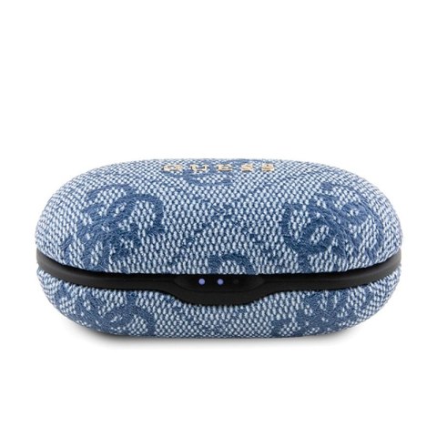 Guess 4G Metal Logo - Słuchawki Bluetooth TWS ENC + etui ładujące (niebieski)