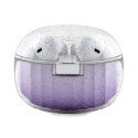 Guess Glitter Gradient - Słuchawki Bluetooth TWS + etui ładujące (fioletowy)
