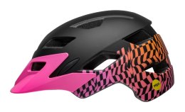 Kask juniorski BELL SIDETRACK MIPS wavy checks matte pink roz. Uniwersalny (50-57 cm) (NEW 2025)