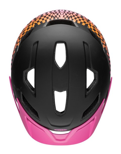 Kask juniorski BELL SIDETRACK MIPS wavy checks matte pink roz. Uniwersalny (50-57 cm) (NEW 2025)