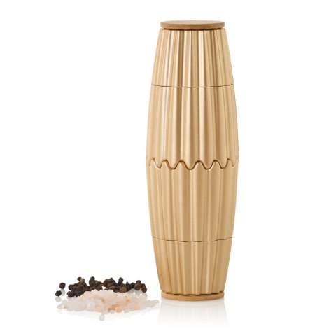 Magnetyczny zestaw młynków do pieprzu i soli MagTwo złoty