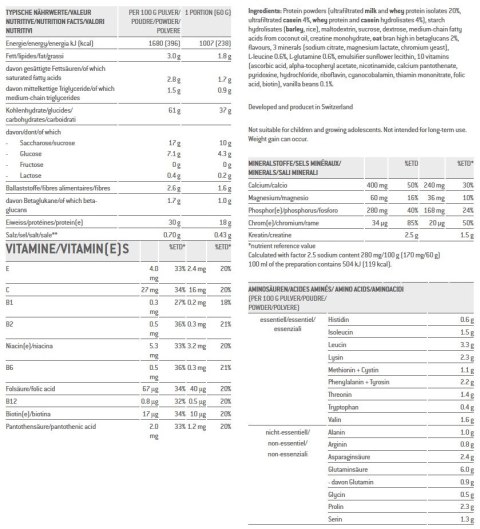 Odżywka SPONSER MASS GAINER wanilia puszka 1200g (NEW)