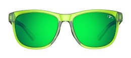 Okulary TIFOSI SWANK hyper lime (1 szkło Smoke Green Mirror AR 14% transmisji światła) (NEW).