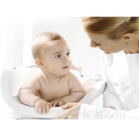 SECA 376 Waga niemowlęca bezprzewodowa, duża szalka, funkcje HOLD, TARA, BMIH