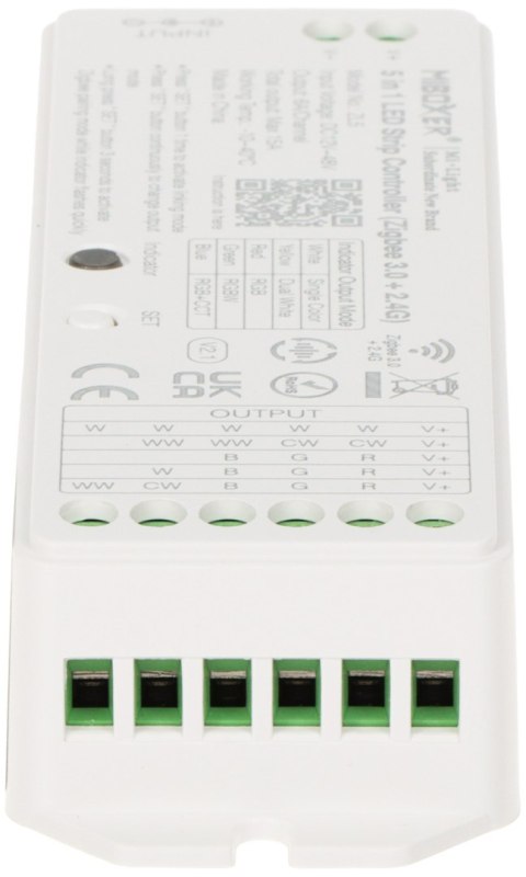 STEROWNIK OŚWIETLENIA LED ZL5 ZigBee, 2.4 GHz, RGBCCT (RGBWW) 12 ... 48 V DC MiBOXER / Mi-Light