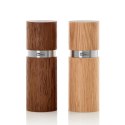 Zestaw młynków do pieprzu i soli Textura XS jasny/ciemny dąb