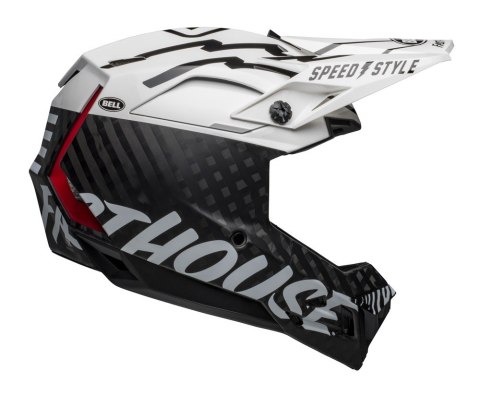 Kask full face BELL FULL-10 SPHERICAL fasthouse matte gloss white black roz. L (57-59 cm) (WYPRZEDAŻ -50%)