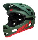 Kask full face BELL SUPER 3R MIPS matte dark green infrared roz. S (52-56 cm) (WYPRZEDAŻ -60%)