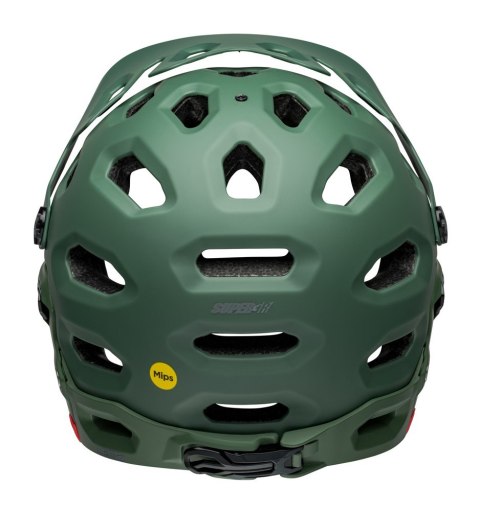 Kask full face BELL SUPER 3R MIPS matte dark green infrared roz. S (52-56 cm) (WYPRZEDAŻ -60%)