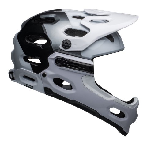 Kask full face BELL SUPER 3R MIPS matte white black roz. S (52-56 cm) (WYPRZEDAŻ -60%)