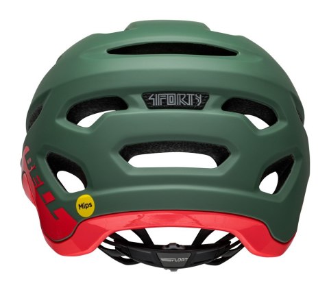 Kask mtb BELL 4FORTY matte gloss dark green infrared roz. L (58-62 cm) (WYPRZEDAŻ -50%)