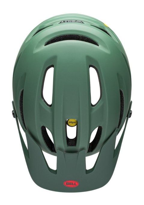 Kask mtb BELL 4FORTY matte gloss dark green infrared roz. M (55-59 cm) (WYPRZEDAŻ -50%)