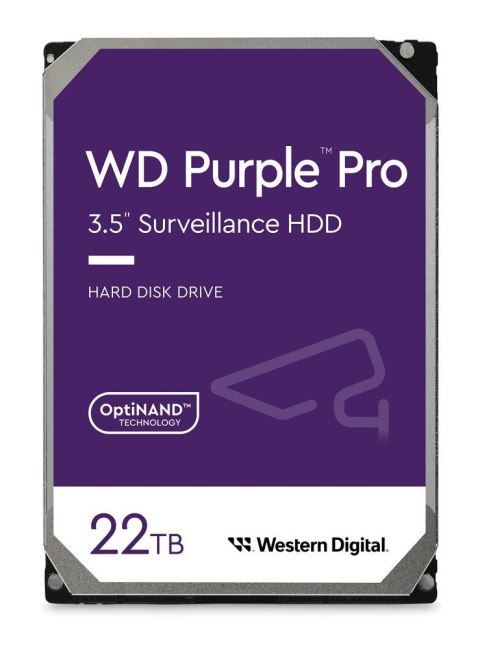 HDD SATA 22TB 7200RPM 512MB/PURPLE PRO WD221PURP WDC