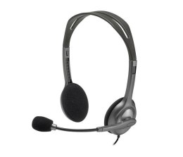ZESTAW SŁUCHAWKOWY STEREO H111 GREY 981-000593 LOGITECH