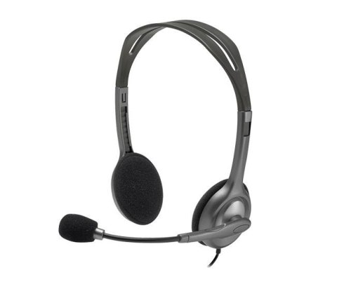 ZESTAW SŁUCHAWKOWY STEREO H111 GREY 981-000593 LOGITECH