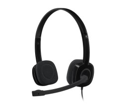 ZESTAW SŁUCHAWKOWY STEREO H151 BLACK 981-000589 LOGITECH