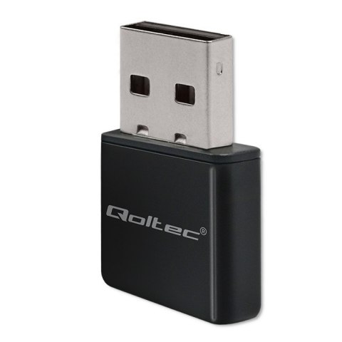 Qoltec Karta sieciowa zewnętrzna | Ultra szybki mini adapter NANO Wi-fi | Standard N | USB 2.0 | 300Mb/s | 2.4GHz
